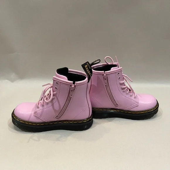 Dr. Martens Pink Kids Boots - Picture 3 of 8